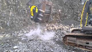 Crushing basalt in a quarry in Germany with the BF1204 [upl. by Sedruol112]