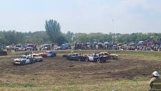 virden demolition derby 2024 heat 3 [upl. by Veleda284]