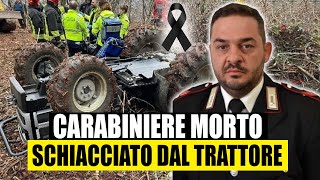 ULTIMORA CARABINIERE MUORE SCHIACCIATO DA UN TRATTORE TRAGEDIA A CASSANO IRPINO [upl. by Hayidah]