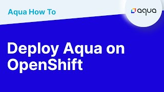 How To  Deploy Aqua on OpenShift [upl. by Broddie435]