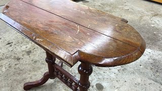 Solid Wood Furniture Restoration Oak table restoration [upl. by Nyladnohr]