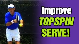 Tennis Serve Tips  Practice And Improve Your Topspin Kick Serve [upl. by Asa]