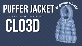 Unleash Your Creativity DIY Puffer Jacket in Clo3D [upl. by Atteirneh]