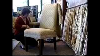 Slipcover Parson chair Tutorial Part 1 by Window Coverings by Rosa LLC Litchfield Park AZ [upl. by Dnaleel836]