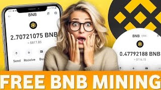 New free BNB Mining Site Without investment No minimum 6 [upl. by Yendys58]