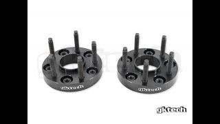 5x1143 25mm hub centric spacers R32 GTR Nissan Skyline install GKTECH [upl. by Llibyc]