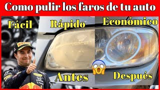 Como pulir los faros de tu auto nissan sentrab15  Diegons342 [upl. by Francine]