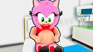 AMY IS PREGNANT Roblox Sonic Brookhaven [upl. by Enyt]