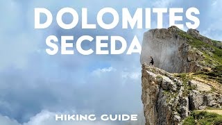 Seceda Dolomites  Hiking Guide  Col Raiser Forcella [upl. by Naujat]