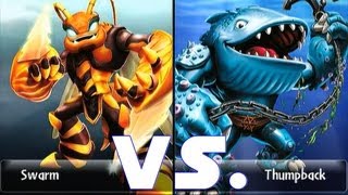 Skylanders Giants Swarm 15 vs Thumpback 15 Lets Play Duellmodus Aquädukt GermanDeutsch [upl. by Pfaff500]