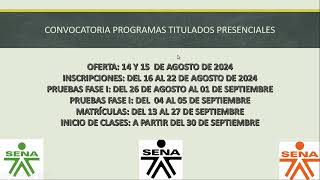 ⌚Convocatorias del SENA  AGOSTO PRESENCIAL 🚌 Y VIRTUAL 💻 [upl. by Januarius]