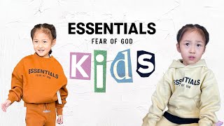 FEAR OF GOD ESSENTIALS KIDS x MR PORTER EXCLUSIVE DROP UNBOXING amp REVIEW [upl. by Aldous]