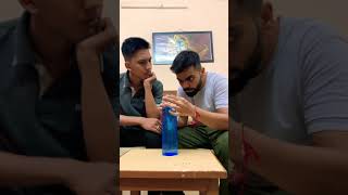 Water bottle prank hua successful 😂🤣 gauravaroravlogs shorts youtubeshorts [upl. by Akers]