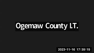 November 16 2023 Ogemaw County Committee of the Whole Meeting [upl. by Darrel495]