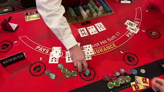 WINNING IN LAS VEGAS 1000 BuyIn Double Deck Blackjack From the Plaza Hotel amp Casino Episode 2 [upl. by Corrianne]