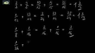 Tip ungleichnamige Brüche addieren [upl. by Raffarty]