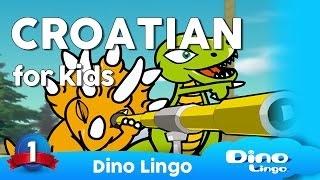 Learn Croatian for kids  Animals  Online Croatian lessons for kids  Dinolingo [upl. by Ninnetta]