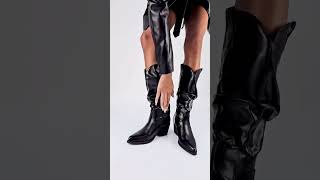 Stivali Texani stivali leathershoes leatherboots leatherboot boots feet piedini virale [upl. by Analle]