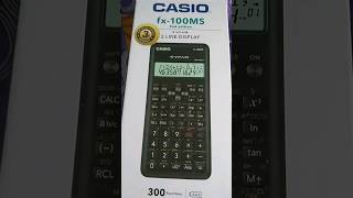 casiocalculator fx100MS 2nd edition review maths mathematics scientificcalculator shortvideo [upl. by Lsil]