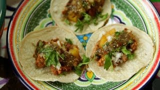 Rezept Mexikanische Tacos mit Schweinefleisch und Ananas Tacos Al Pastor [upl. by Bork]