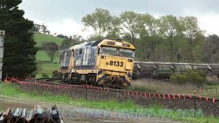 2226  8133  8152 LIMESTONE TO BERRIMA NSW AT WERAI NSW [upl. by Salchunas]