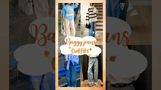 Top Trending Baggy Jeans Outfit Ideas shorts yt fashion outfit [upl. by Lladnek]