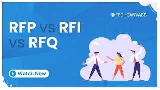 RFP vs RFI vs RFQ  Short Video by Techcanvass [upl. by Ijnek]