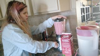 We Are Making a Strawberry Banana Smoothie for Breakfast [upl. by Kristos484]