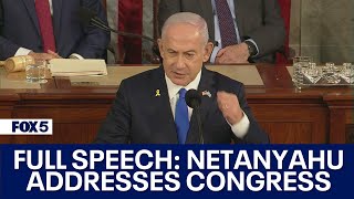 FULL SPEECH Israeli Prime Minister Benjamin Netanyahu makes address to Congress [upl. by Attennaej]