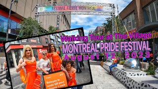 Walking Tour at The Gay Village August 12 2023 Montreal Pride Festival GayVillage LGBQT [upl. by Ahsyle]