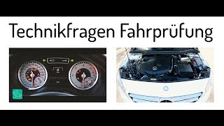 Technikfragen praktische Führerscheinprüfung  Sicherheitskontrolle Klasse B  Fahrprüfung [upl. by Kenweigh]