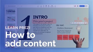 How to add content to your presentation with Prezi Present [upl. by Noby604]