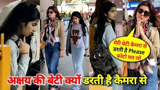 Akshay Kumars Daughter Nitara seen so scared 😱 with Twinkle Khanna  WHAT Scares her [upl. by Merell799]