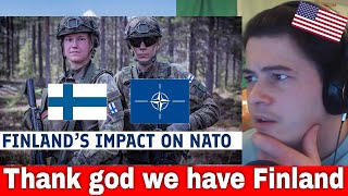 American Reacts Finlands 🇫🇮 impact on NATO [upl. by Llenrac]