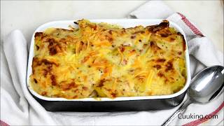 Patatas gratinadas con bechamel Super fáciles ¡Y para chuparse los dedos [upl. by Keven]