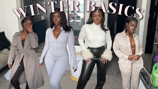 AFFORDABLE Haul of winter basics Nordstrom Rack Pretty Little Thing My Outfit Online Shein amp more [upl. by Nemhauser128]