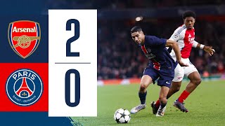 ARSENAL 20 PARIS SAINTGERMAIN I HIGHLIGHTS OF THE GAME [upl. by Benedicto]