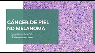 Ca de piel no melanoma Grupo de interés en Cirugía Plástica UN Grupo de interés en Dermatología [upl. by Scarlet292]