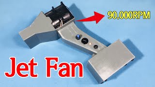 Making a Powerful Dust Blower Using PVC Pipe and 90000RPM Jet Fan Motor [upl. by Oicelem]