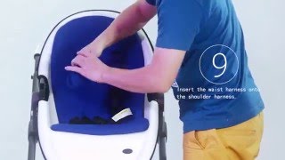 HOT MOM stroller installation and fold operation video1 [upl. by Anitnelav]