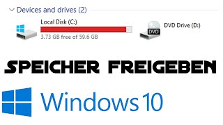 Speicherplatz freigeben in Windows 10 Festplatte voll Mit TreeSize Portable [upl. by Carolan]