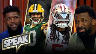 49ers vs Packers any chance Green Bay causes an upset  NFL  SPEAK [upl. by Aehtela]