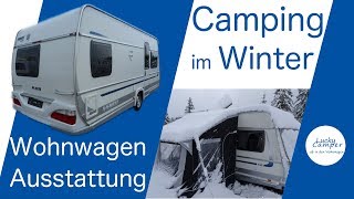 Wintercamping  Wohnwagen Ausstattung und Gasflaschen wechseln  Duo Control  Lucky Camper [upl. by Yrelle788]