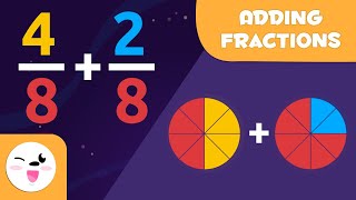 Learn How to Add Fractions  Same Denominator  Math for Kids [upl. by Naoj]