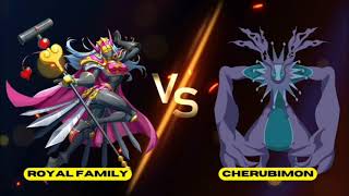 EX7Halloween Rabbit power Royal Family VS Cherubimon [upl. by Gerik]