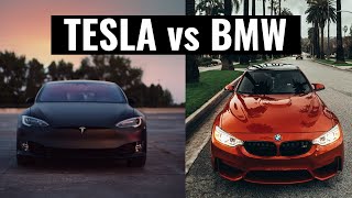 Tesla vs BMW  The Battle of Electric Titans i4 vs Model 3 [upl. by Cichocki]