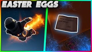 5 EASTER EGGS You May Have Missed In Fortnite Battle Royale  Prom LetterMessages On Skins  More [upl. by Faubert523]