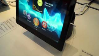 Dock Speaker for Sony Xperia Tablet S at IFA 2012  tabletbg [upl. by Diaz]