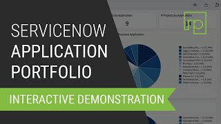 ServiceNow Application Portfolio Management Demo [upl. by Far]