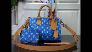 Louis Vuitton Speedy P9 Bandouliere 25 M24424 Blue [upl. by Roley]